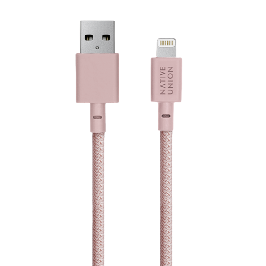 Кабель Native Union Lightning - USB-A Belt Cable (Rose) 1.2 м