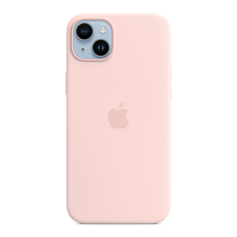 Чохол Apple Silicone Case with MagSafe для Apple iPhone 14 Plus (Chalk Pink)