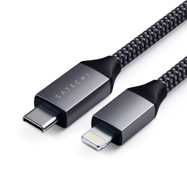 Кабель Satechi Lightning - USB-C Cable (Space Gray) 1.8 м