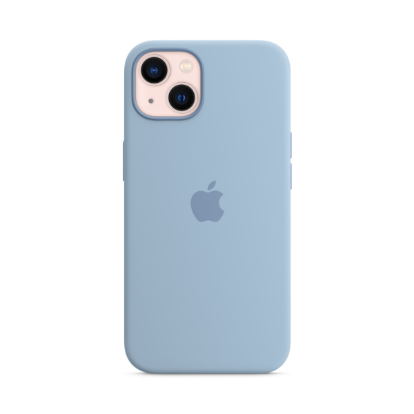 Чехол Apple Silicone Case with MagSafe для Apple iPhone 13 (Blue Fog)