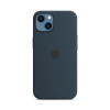 Чохол Apple Silicone Case with MagSafe для Apple iPhone 13 (Abyss Blue)