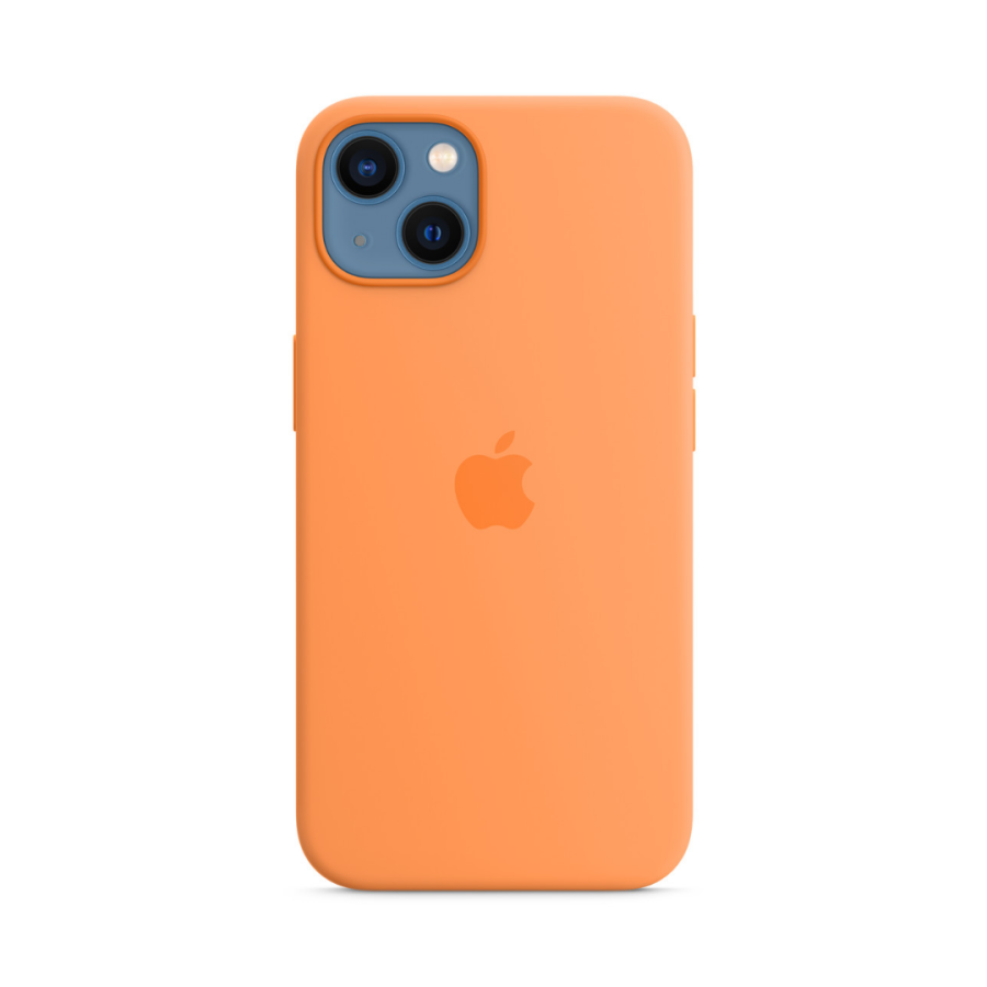 Чехол Apple Silicone Case with MagSafe для Apple iPhone 13 (Marigold)