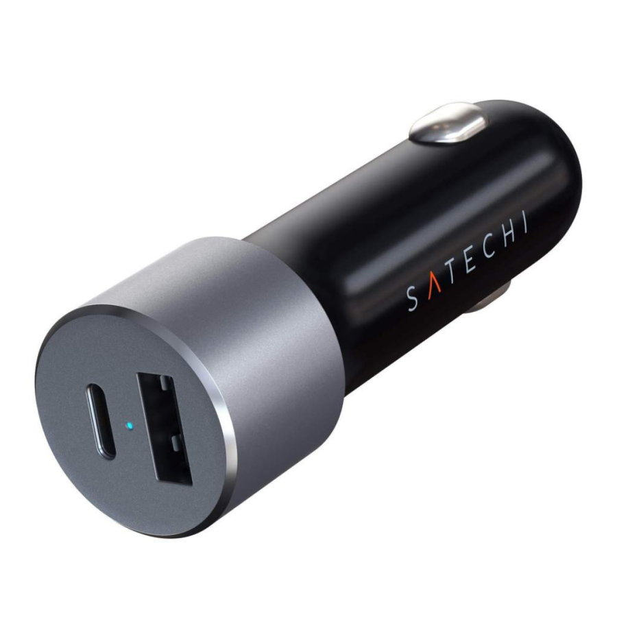 Автомобільна зарядка Satechi 72W Type-C PD Car Charger (Space Grey)