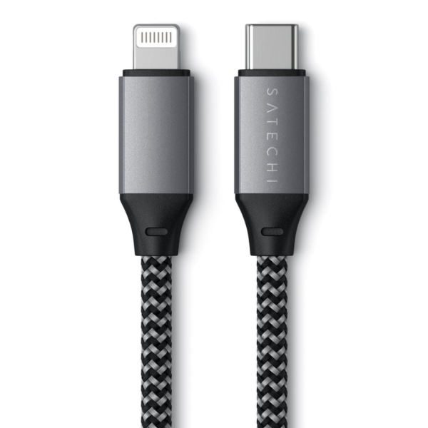 Кабель Satechi Lightning - USB-C Cable (Space Gray) 25 см