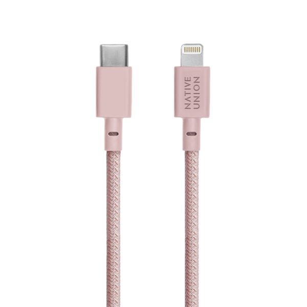 Кабель Native Union Lightning - USB-C Belt Cable (Rose) 1.2 м