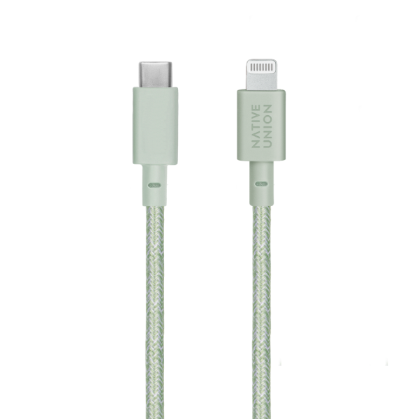Кабель Native Union Lightning - USB-C Belt Cable (Sage) 1.2 м