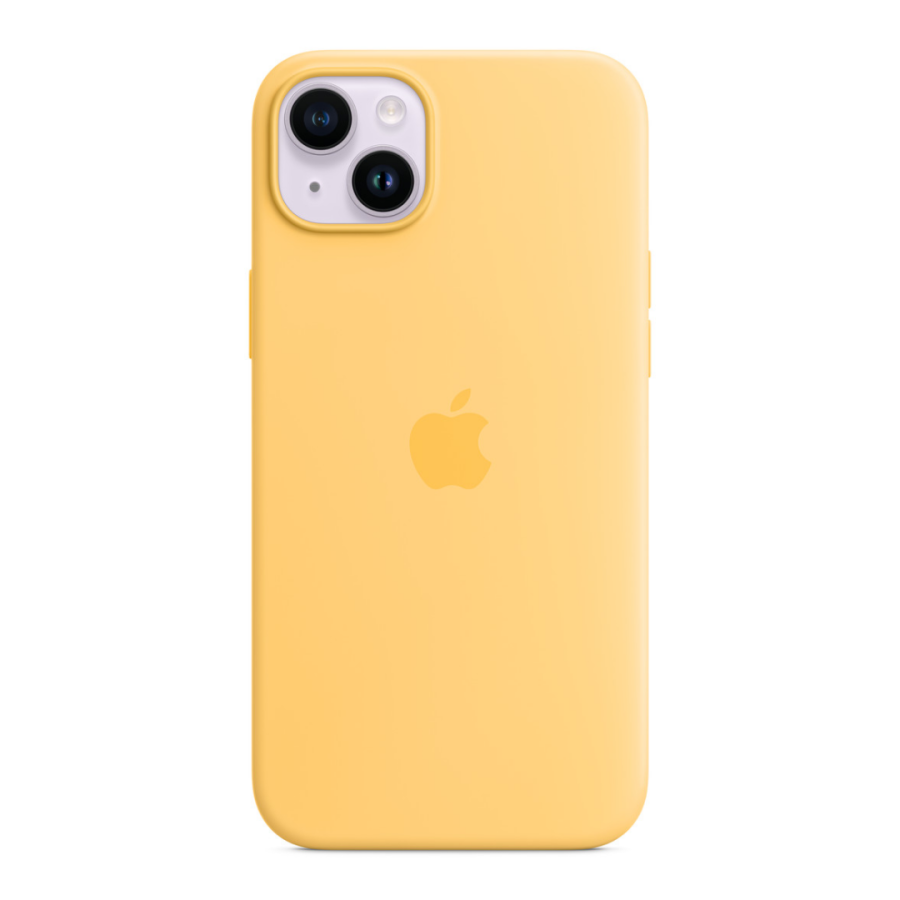 Чохол Apple Silicone Case with MagSafe для Apple iPhone 14 Plus (Sunglow)