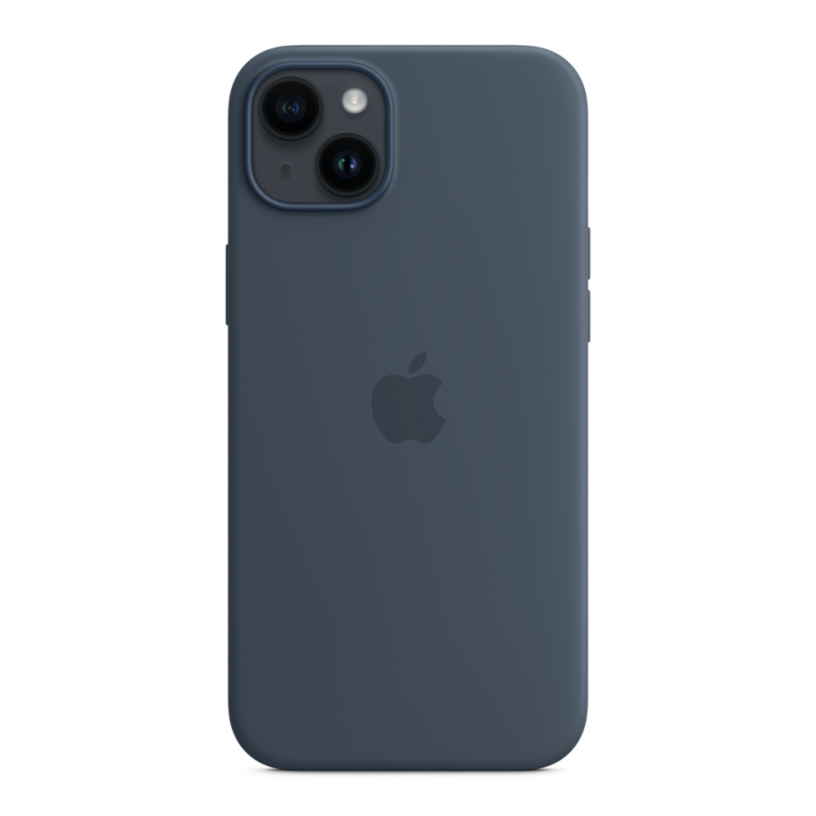 Чехол Apple Silicone Case with MagSafe для Apple iPhone 14 Plus (Storm Blue)