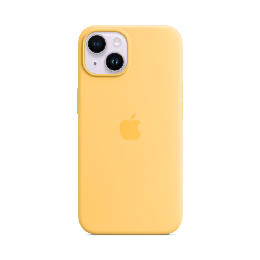 Чохол Apple Silicone Case with MagSafe для Apple iPhone 14 (Sunglow)