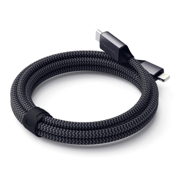 Кабель Satechi Lightning - USB-C Cable (Space Gray) 1.8 м