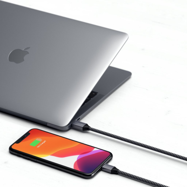 Кабель Satechi Lightning - USB-C Cable (Space Gray) 1.8 м