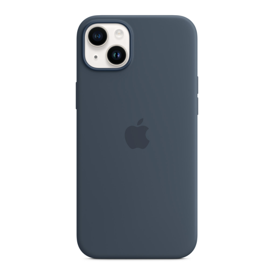 Чехол Apple Silicone Case with MagSafe для Apple iPhone 14 Plus (Storm Blue)