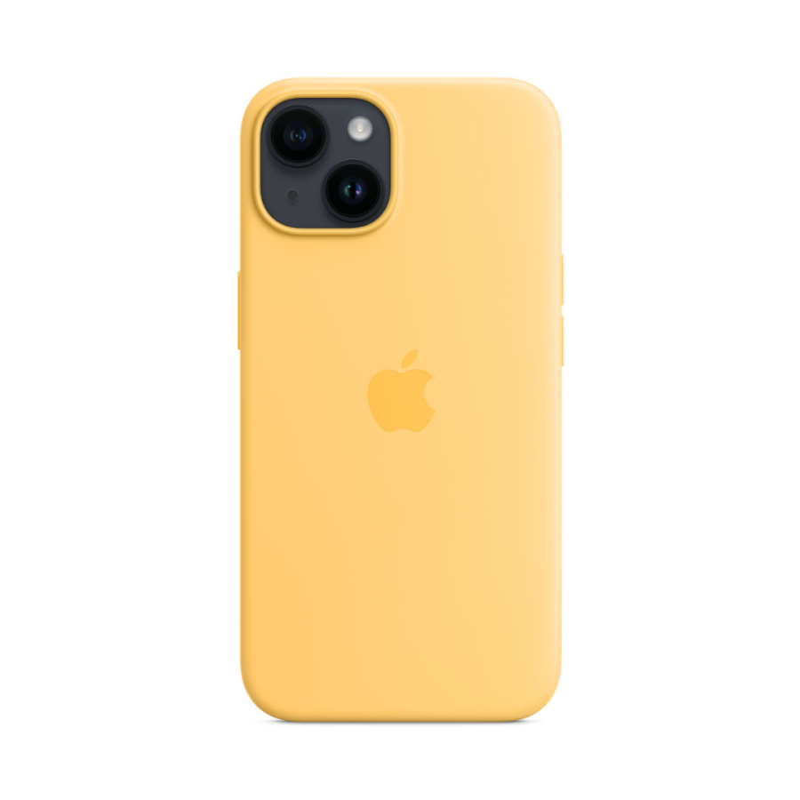 Чохол Apple Silicone Case with MagSafe для Apple iPhone 14 (Sunglow)