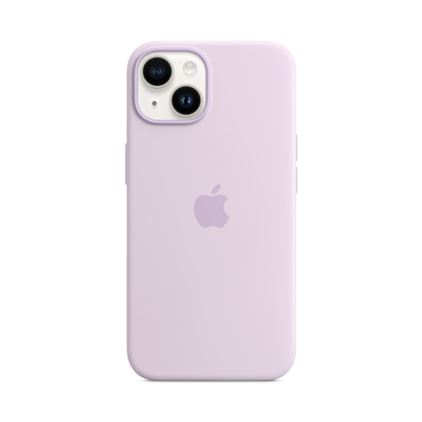 Чехол Apple Silicone Case with MagSafe для Apple iPhone 14 (Lilac)