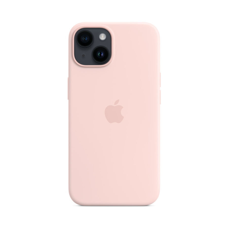 Чохол Apple Silicone Case with MagSafe для Apple iPhone 14 (Chalk Pink)