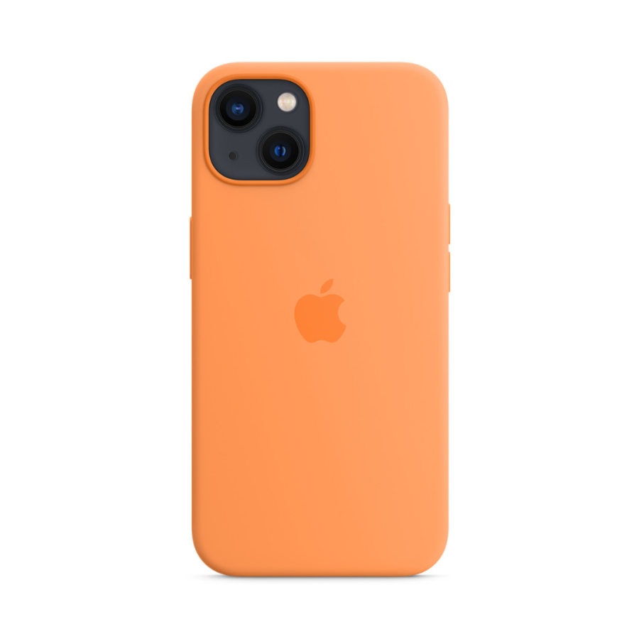 Чехол Apple Silicone Case with MagSafe для Apple iPhone 13 (Marigold)