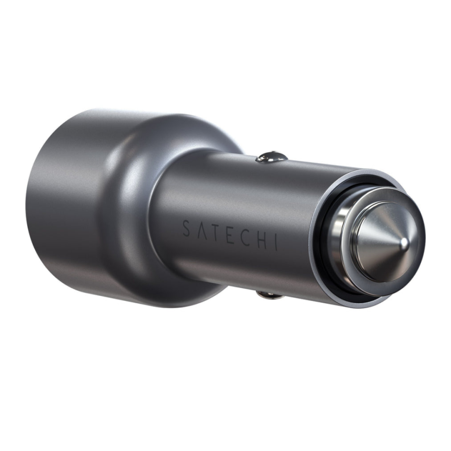 Автомобильная зарядка Satechi 40W Dual USB-C PD Car Charger (Space Gray)