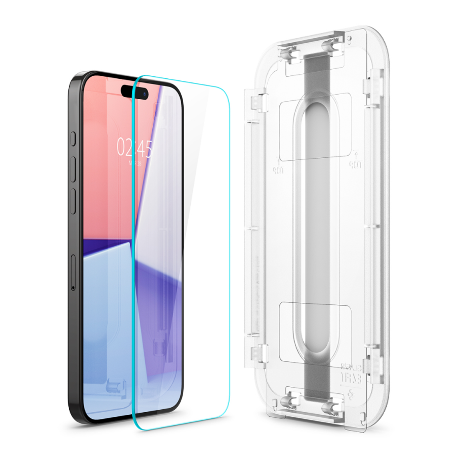Захисне скло Spigen Glass tR EZ Fit для Apple iPhone 15 Pro (Clear) 2 шт.