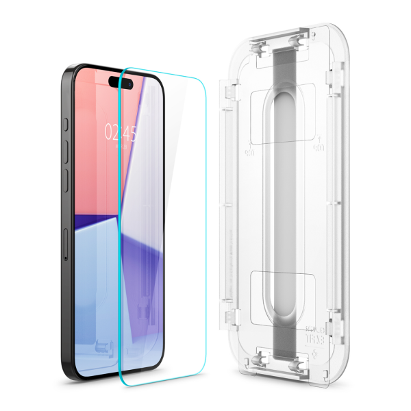Захисне скло Spigen Glass tR EZ Fit для Apple iPhone 15 Plus/16 Plus (Clear) 2 шт.