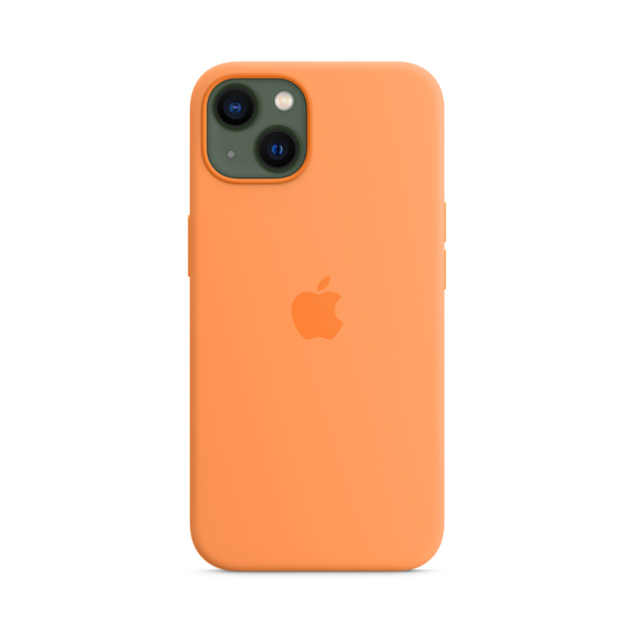 Чехол Apple Silicone Case with MagSafe для Apple iPhone 13 (Marigold)