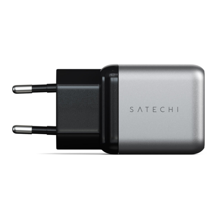 Мережевий адаптер Satechi 30W USB-C PD Gan Wall Charger (Space Gray)