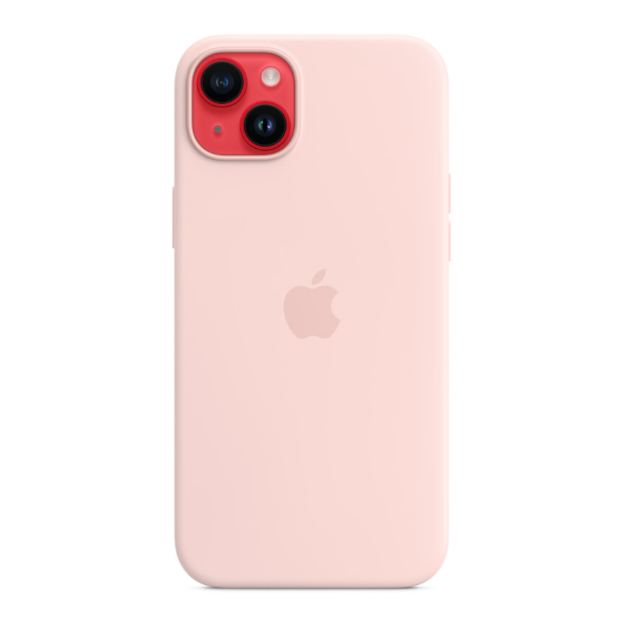 Чохол Apple Silicone Case with MagSafe для Apple iPhone 14 Plus (Chalk Pink)