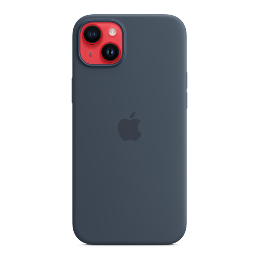 Чехол Apple Silicone Case with MagSafe для Apple iPhone 14 Plus (Storm Blue)