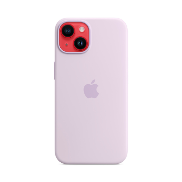 Чехол Apple Silicone Case with MagSafe для Apple iPhone 14 (Lilac)