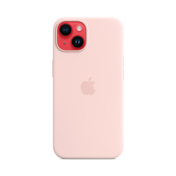 Чохол Apple Silicone Case with MagSafe для Apple iPhone 14 (Chalk Pink)