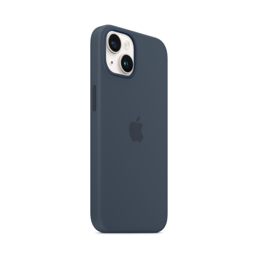 Чехол Apple Silicone Case with MagSafe для Apple iPhone 14 (Storm Blue)