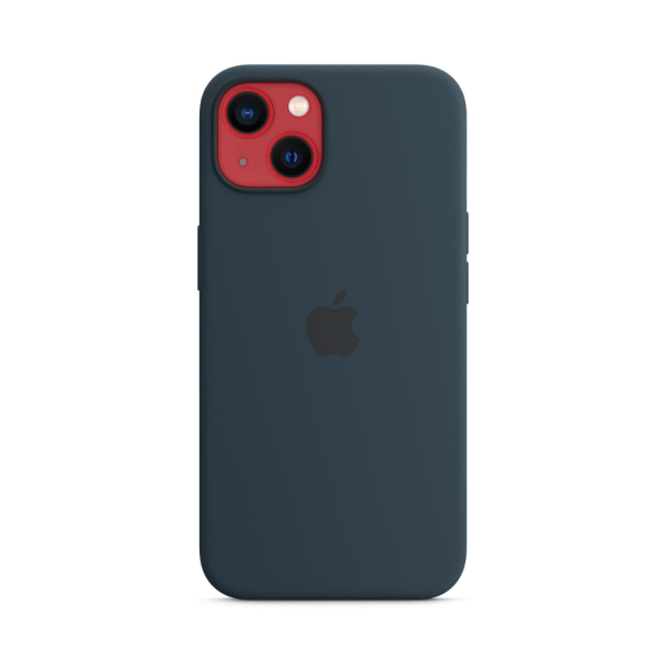 Чохол Apple Silicone Case with MagSafe для Apple iPhone 13 (Abyss Blue)