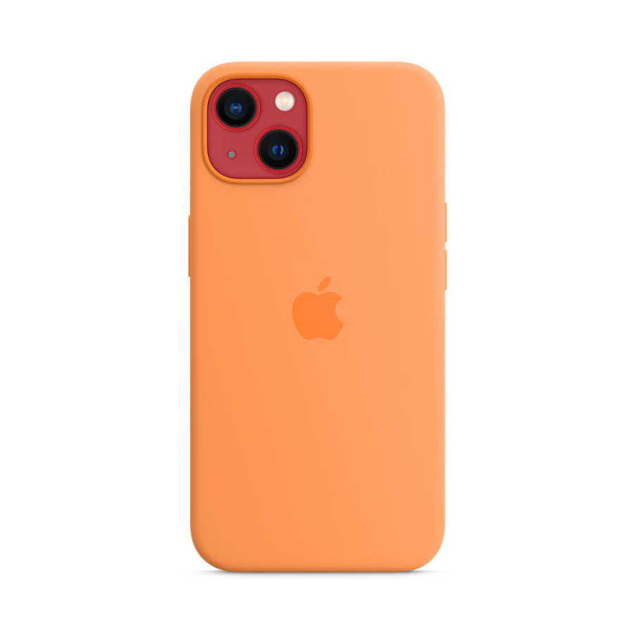 Чехол Apple Silicone Case with MagSafe для Apple iPhone 13 (Marigold)