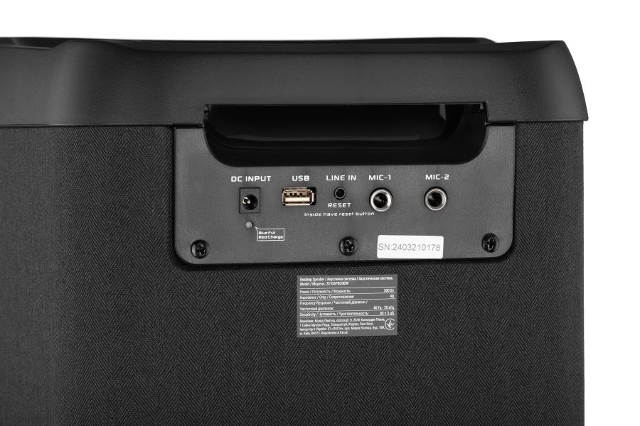 Портативна акустична система 2E PartyBoom 200 (Black)