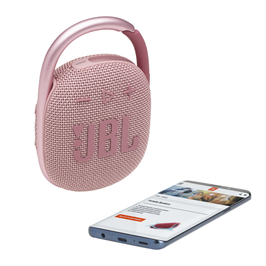 Портативна колонка JBL Clip 4 (Pink)