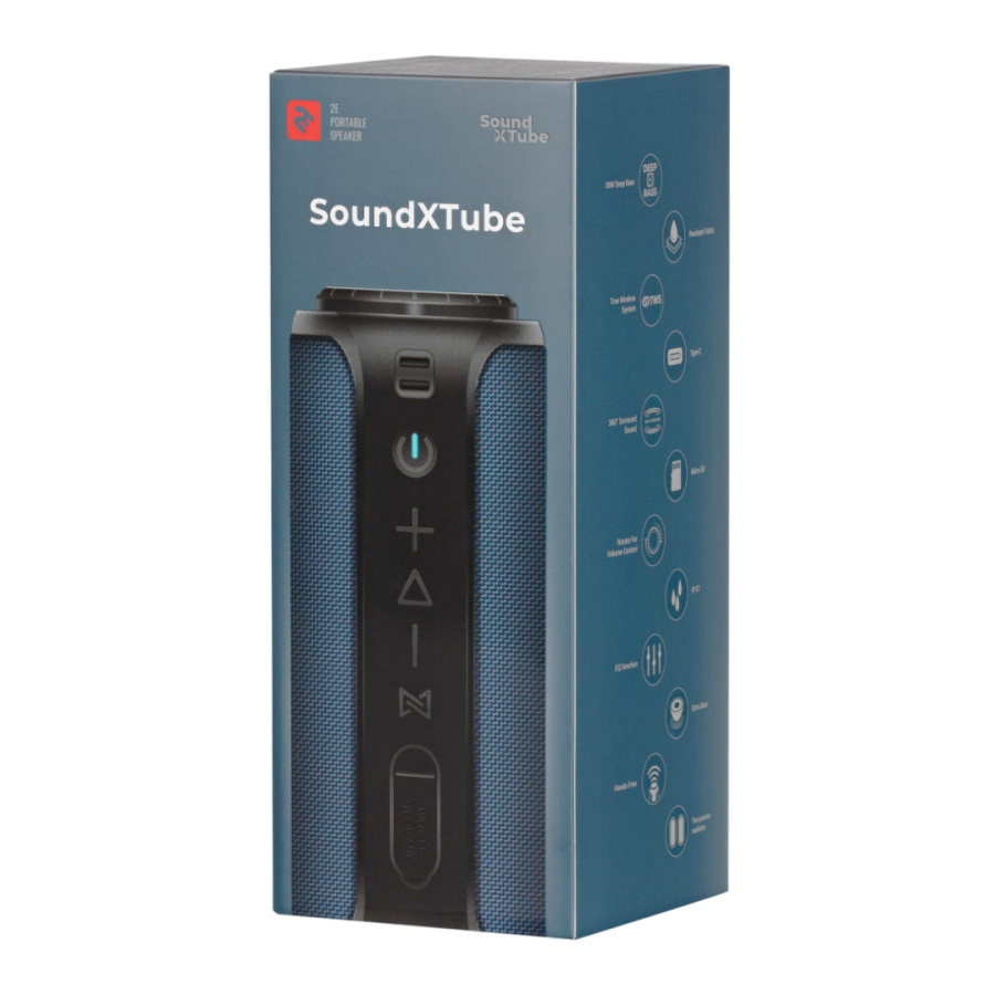 Портативна колонка 2E SoundXTube (Blue)