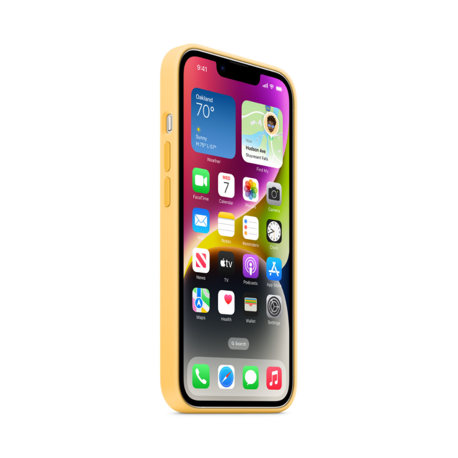 Чохол Apple Silicone Case with MagSafe для Apple iPhone 14 (Sunglow)