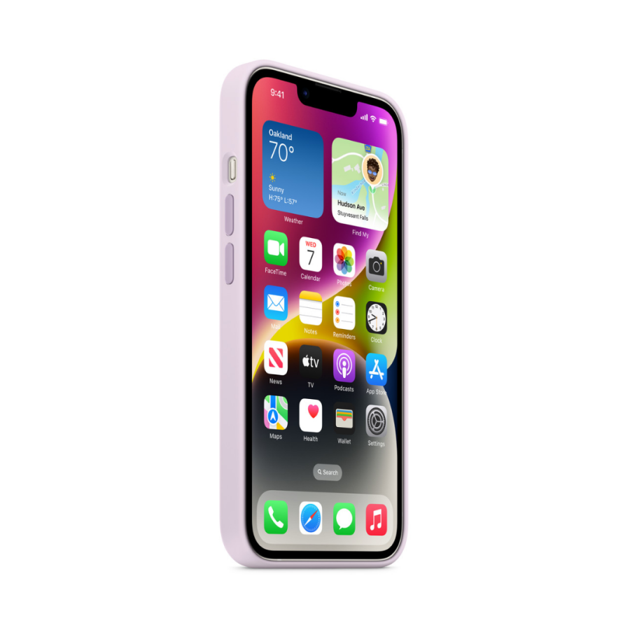 Чехол Apple Silicone Case with MagSafe для Apple iPhone 14 (Lilac)