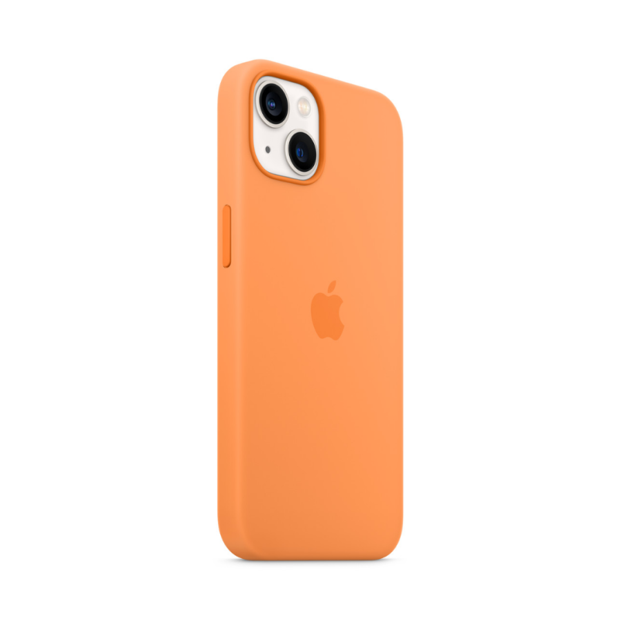 Чехол Apple Silicone Case with MagSafe для Apple iPhone 13 (Marigold)