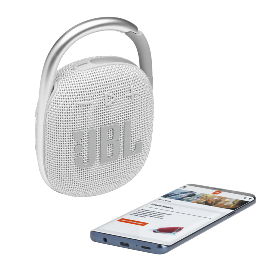 Портативна колонка JBL Clip 4 (White)