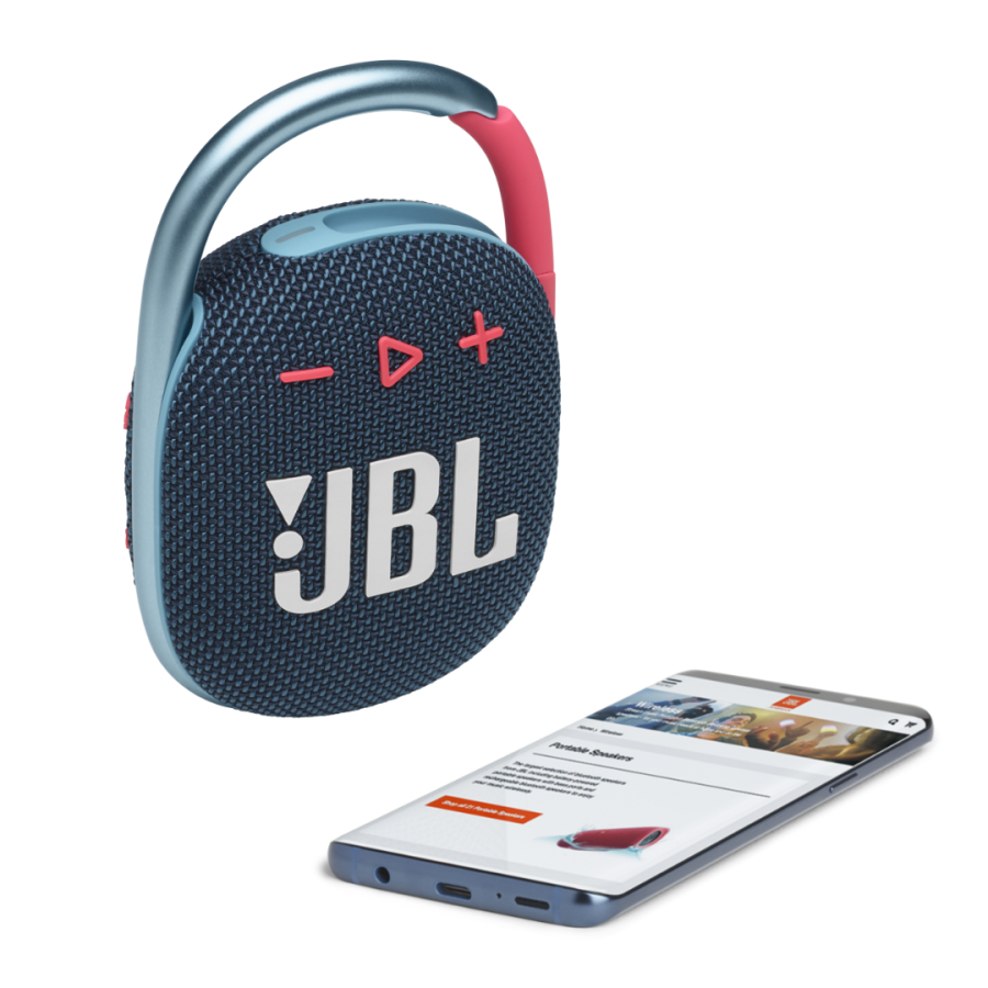Портативна колонка JBL Clip 4 (Blue/Pink)