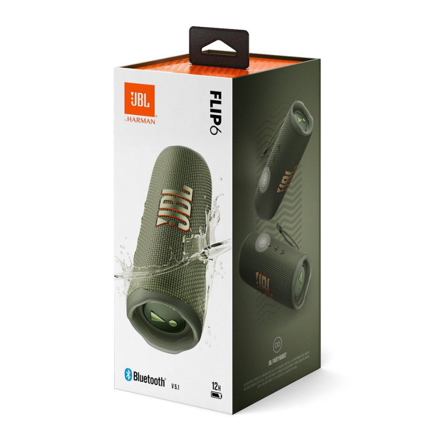 Портативна колонка JBL Flip 6 (Green)