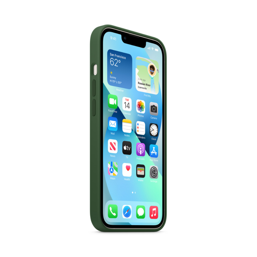 Чохол Apple Silicone Case with MagSafe для Apple iPhone 13 (Clover)