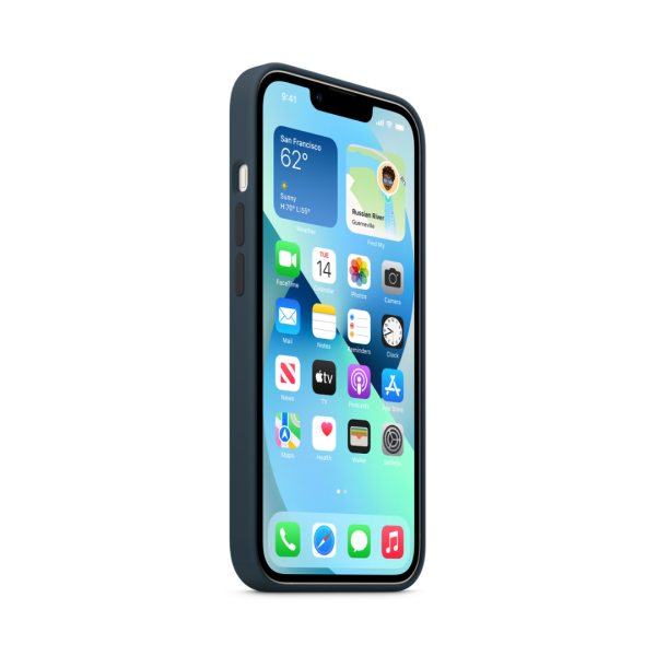 Чохол Apple Silicone Case with MagSafe для Apple iPhone 13 (Abyss Blue)