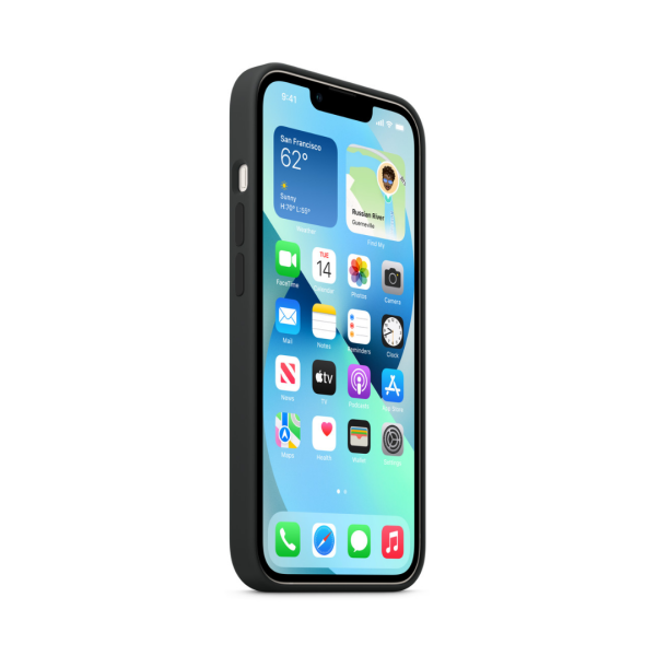 Чехол Apple Silicone Case with MagSafe для Apple iPhone 13 (Midnight)