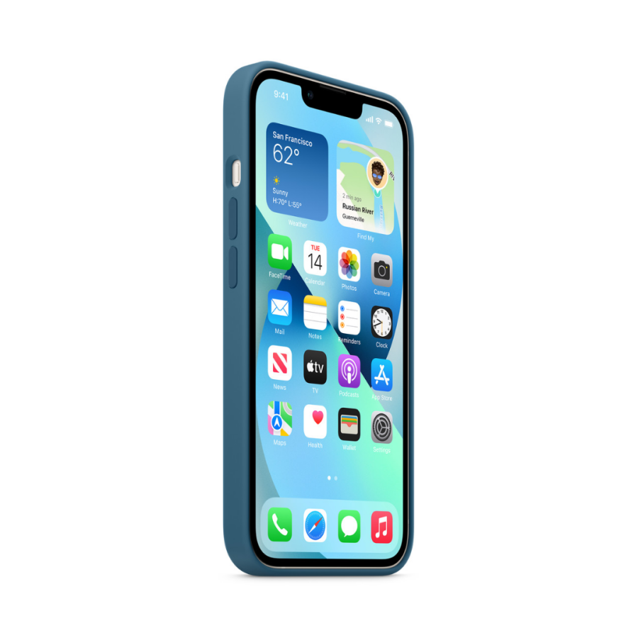 Чохол Apple Silicone Case with MagSafe для Apple iPhone 13 (Blue Jay)