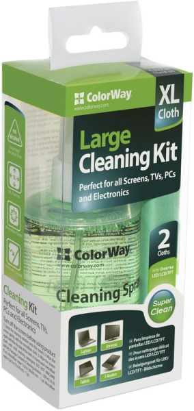 Набор ColorWay 3 в 1 для очистки экранов, электроники и стекла