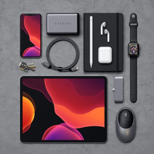 Кабель Satechi Lightning - USB-C Cable (Space Gray) 1.8 м