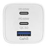 Зарядний пристрій мережевий MAKE 65W 2 x Type-C PD + USB QC3.0 White