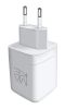 Зарядний пристрій мережевий MAKE 65W 2 x Type-C PD + USB QC3.0 White